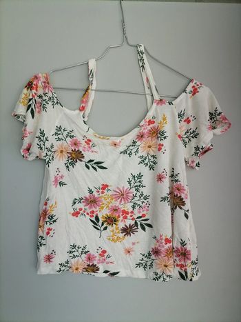 Top épaules dénudées Jennyfer (blanc), XS / 34 / 6