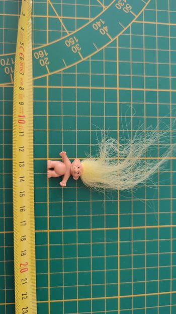 Jouet ancien vintage dans l'état Figurine Troll jaune #SP