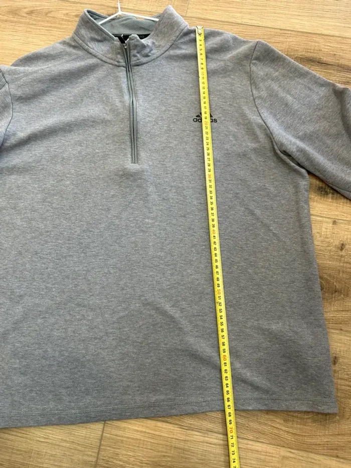 Pull zip sweat zip adidas homme taille 40 L - photo numéro 4