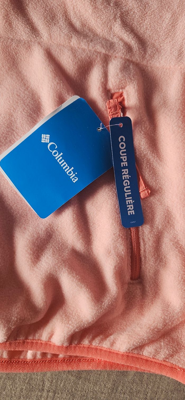 Polaire Columbia Sequoia Grove 1/2 zip taille M neuve étiquette – pink sand/alpenglow - photo numéro 10