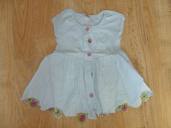 robe, bleu clair, Catamini, 12 mois, état neuf