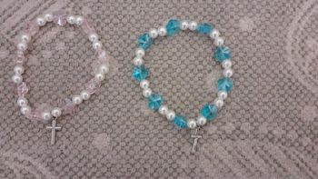 Bracelet semi cristal forme fleur