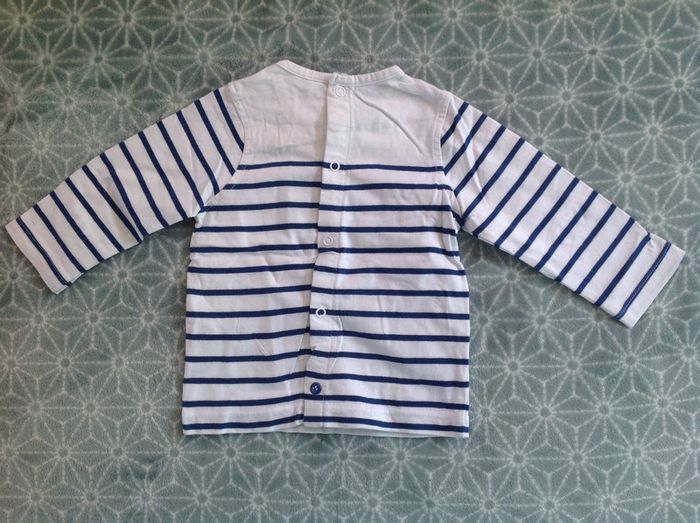 Tee-shirt style marinière Orchestra - 9 mois - photo numéro 4