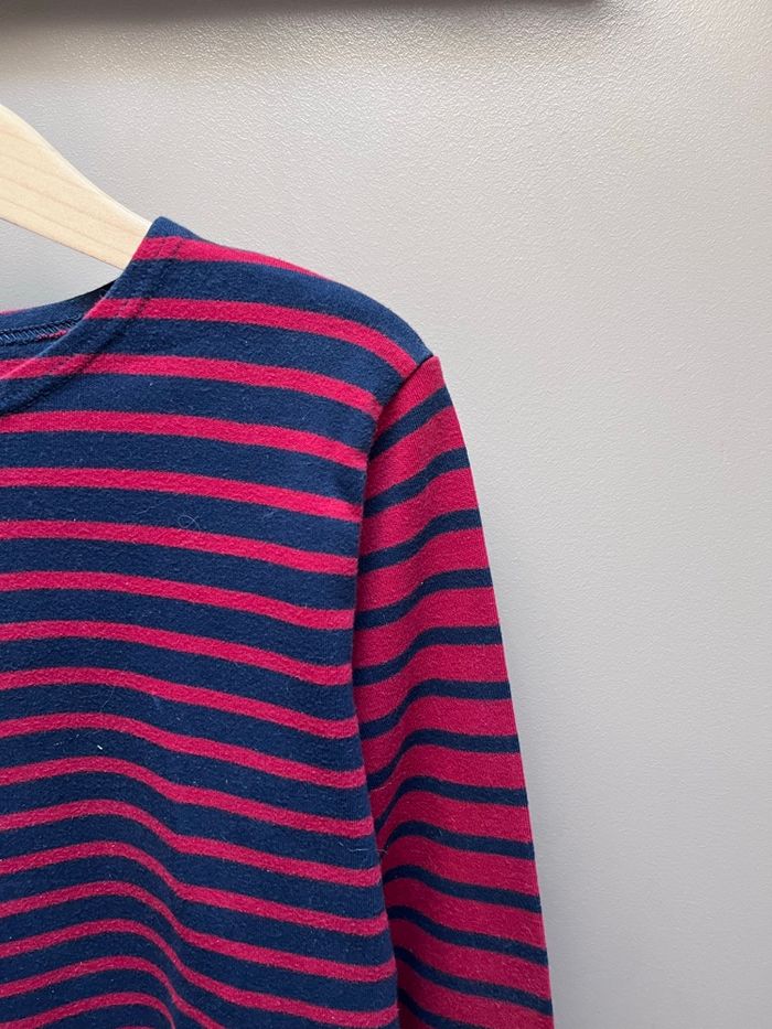 Teeshirt manches longues marinière 8 ans - photo numéro 2