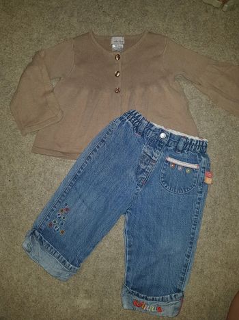 Ensemble 2 pièces fille 12mois Disney mila blue