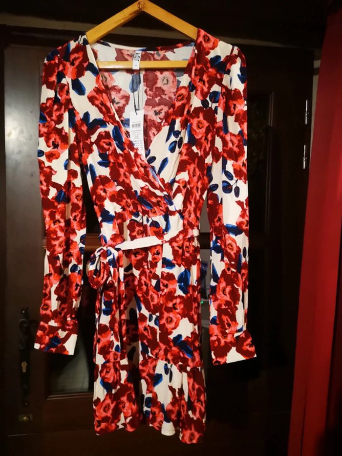 Robe courte manches longues JDY fleurie - photo numéro 6