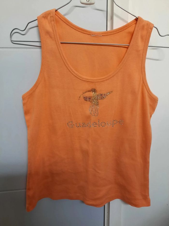 Débardeur orange - Guadeloupe