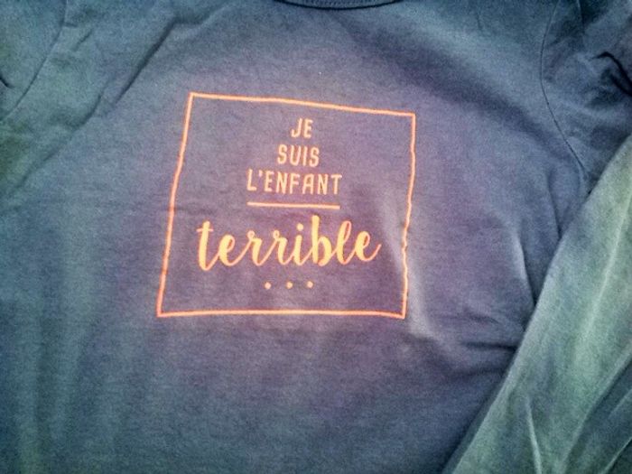 Tee-shirt manches longues bleu gris Tape à l'œil - 36 mois - photo numéro 2