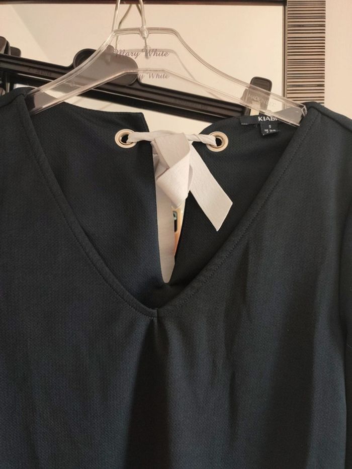 Blouse bleu marine Kiabi taille 36 - photo numéro 3