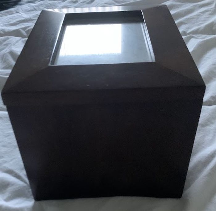 Boîte à bijoux / Boîte souvenir en bois avec porte-photo - photo numéro 4