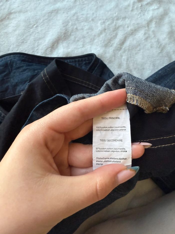 Veste / Blouse courte effet jean - photo numéro 8