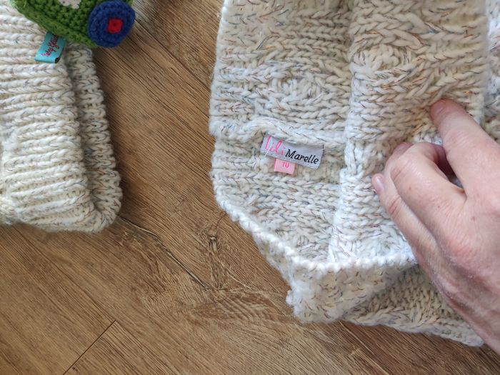 Bonnet à pompon et snood rose clair Lili marelle Taille unique - photo numéro 3