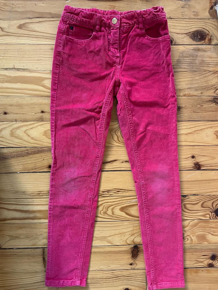 Pantalon velours rose Jacadi 8 ans