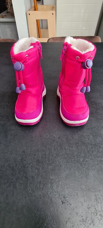 Bottes de neige rose fille P23