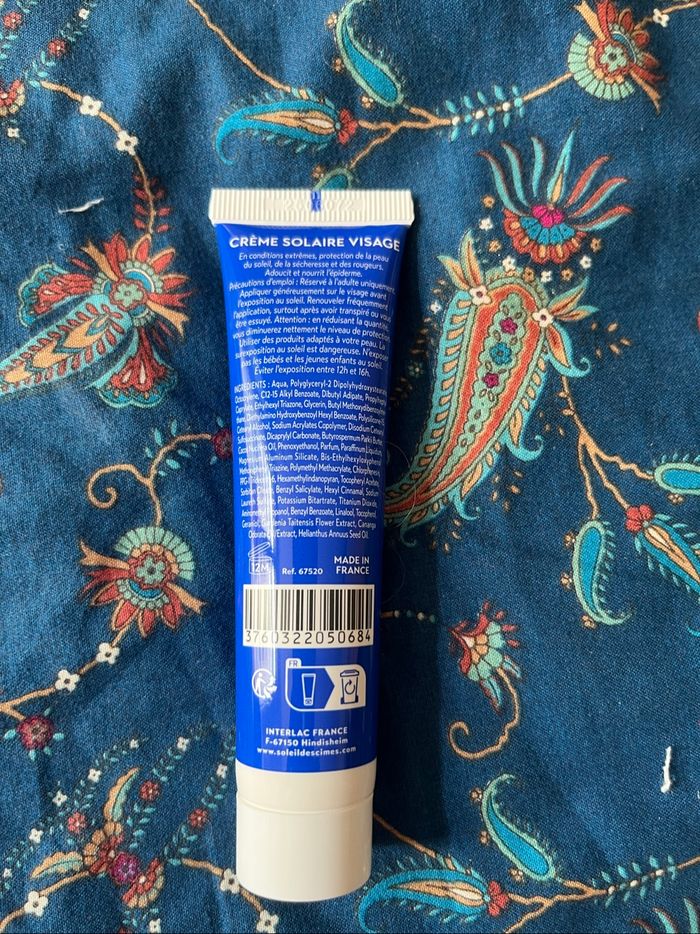 Crème protectrice visage spf30 - photo numéro 2
