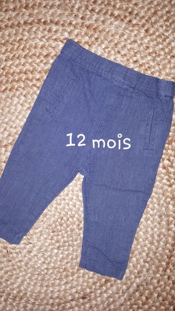 Pantalon garçon - 12 mois