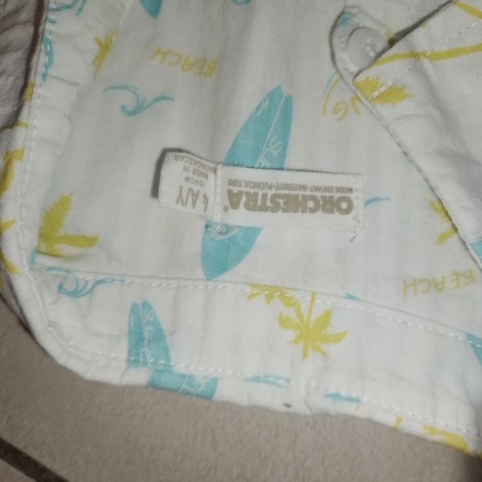 Chemise manches courtes 3 ans