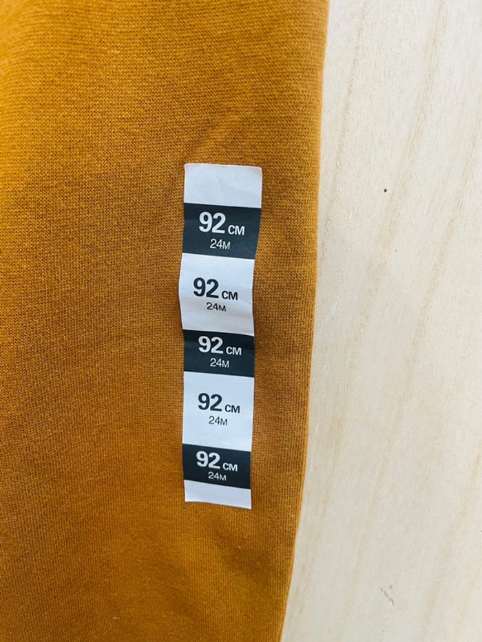Pantalon type jogging bébé garçon 92 cm camel - doux et chaud - photo numéro 5