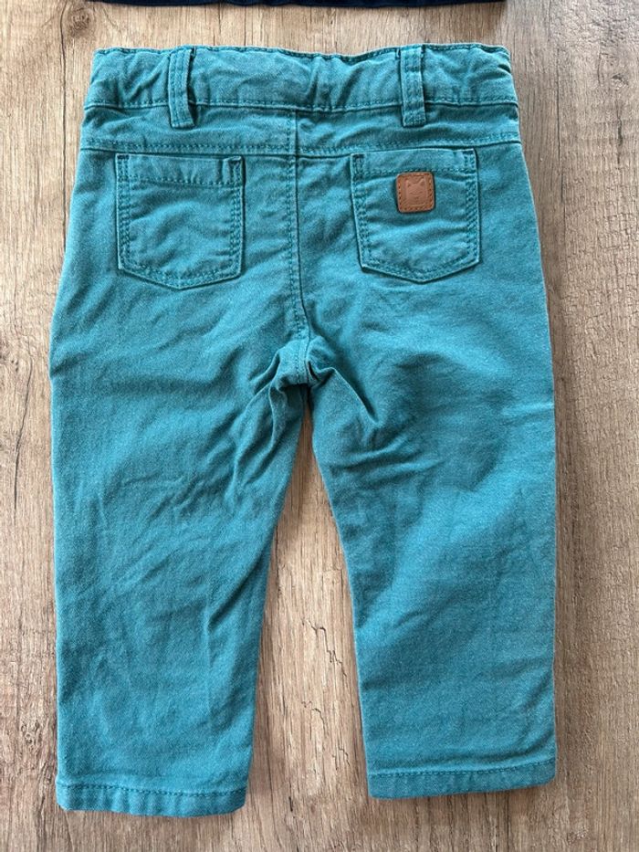 Ensemble jean t-shirt manches courtes 9 mois - photo numéro 4