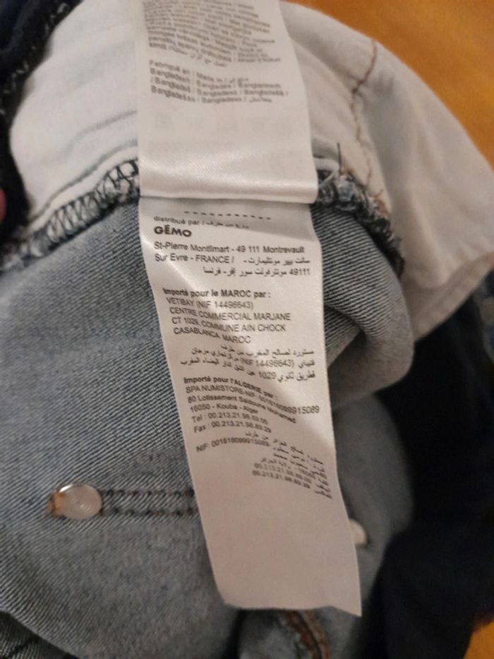 jupe de grossesse en jean taille S Gemo comme neuve - photo numéro 4