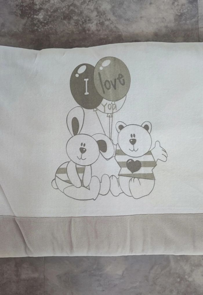 Tour de lit nounours beige 40*180 - photo numéro 3