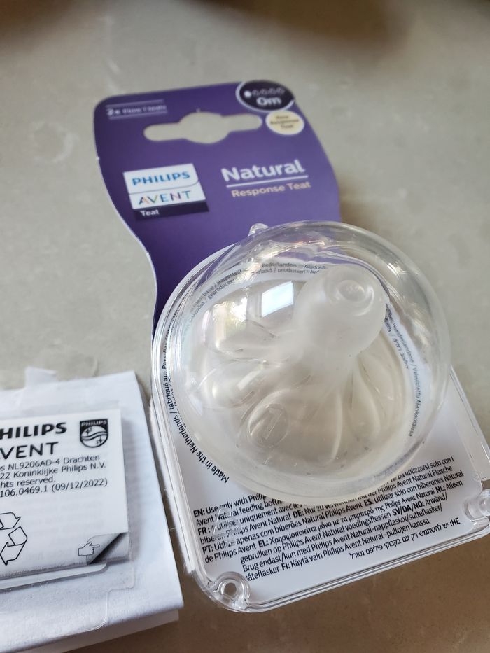 Tétines Natural pour biberon Philips Avent taille 0 débit 1 - photo numéro 2
