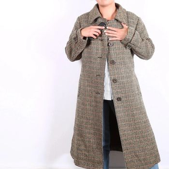 Manteau vintage 70-80's en laine doublée (#240611)