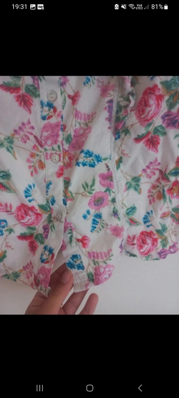 Magnifique blouse à fleurs - photo numéro 5