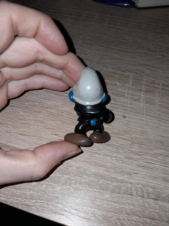 Magnifique stroumpf pompier ancien - photo numéro 3