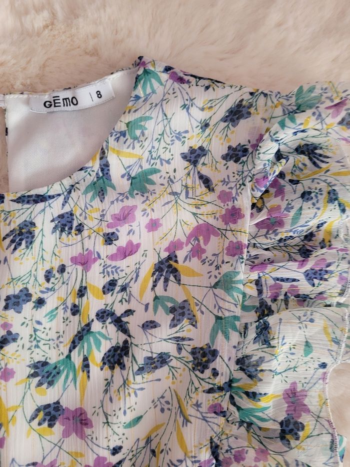 Robe été 8 ans gemo fleurie - photo numéro 2