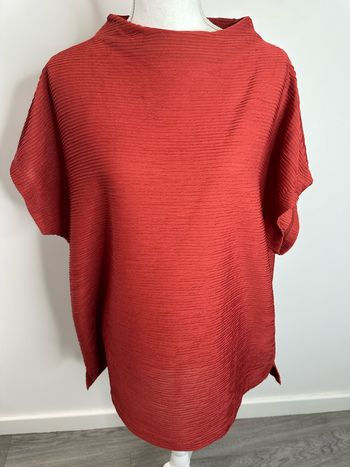 Blouse oversize orange rouille terracotta Canda Premium T42 XL