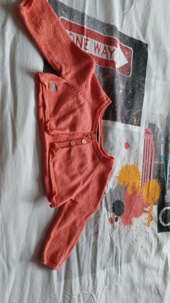 Très joli petit boléro bébé fille lisez bien l'annonce surtout