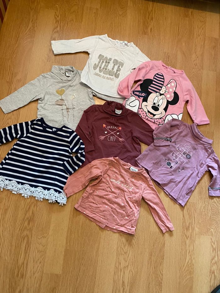 Lot de 23 t-shirt à manches longues 6 mois - photo numéro 2