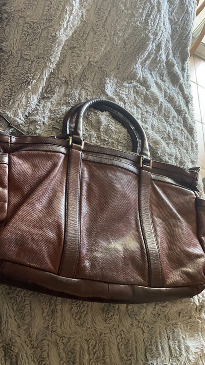 Sac cuir Massimo Dutti - photo numéro 2