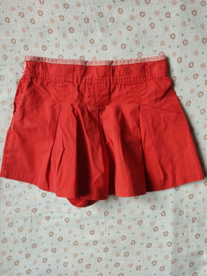 Short large rouge coquelicot Sergent Major - Taille 3 ans - Très bon état - photo numéro 7