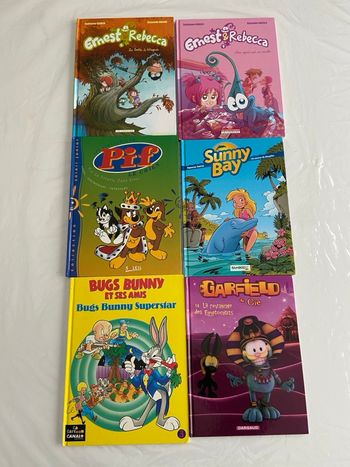 Lot 6 BD Jeunesse - Idéal premières lectures (Ernest & Rebecca, Pif...)