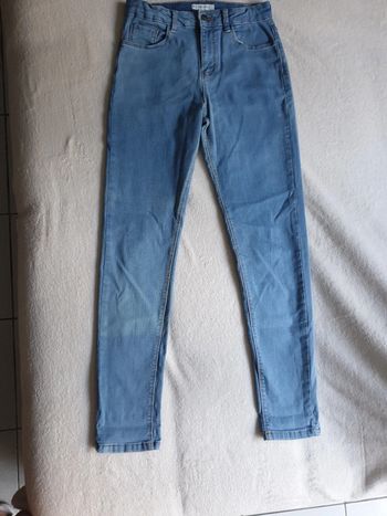 Jean skinny fille taille 14 ans bleu clair marque kiabi