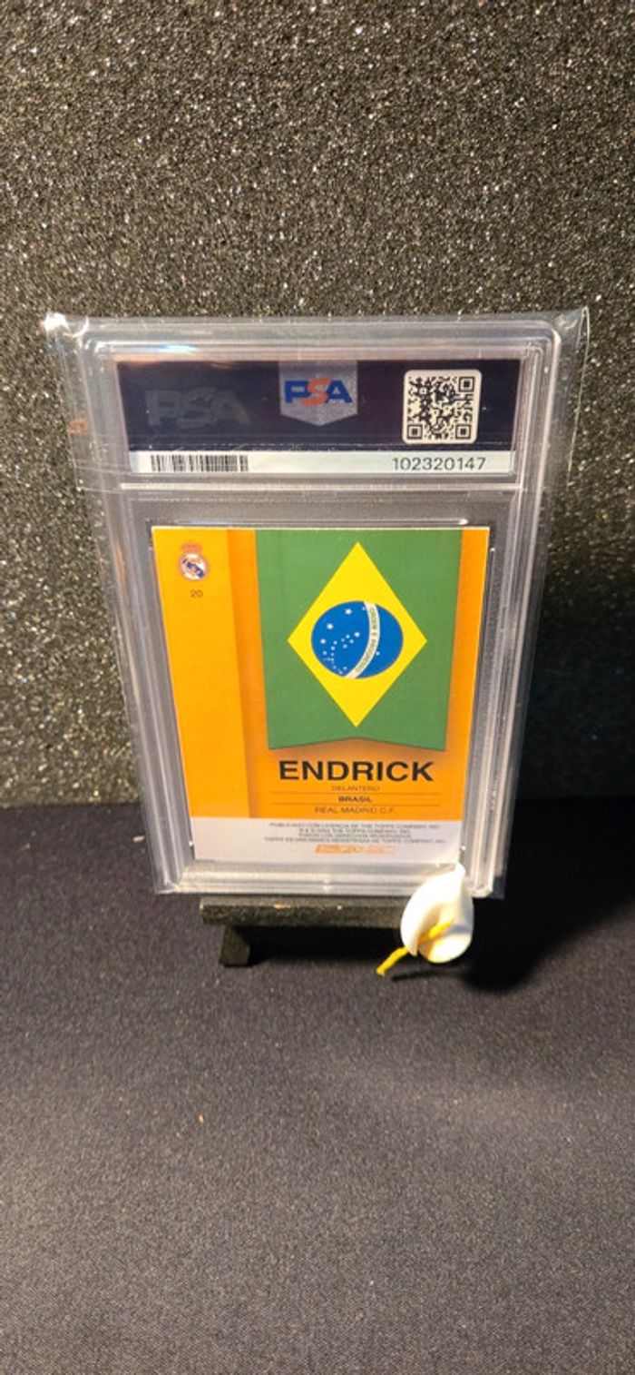 Carte Topps RM Fan Set, Endrick, PSA 6 - photo numéro 2