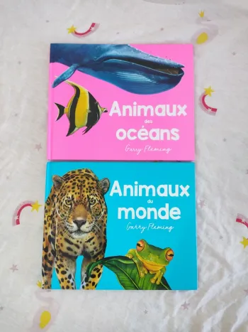 Lot 2 livres. Animaux des Océans / du monde