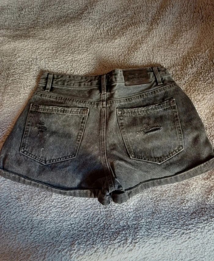 Short en jean noir femme taille 36 - photo numéro 3