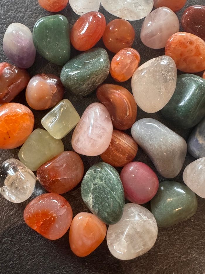 Lot de 250 g de pierres polies naturelles (272 g avec cadeaux) - photo numéro 3