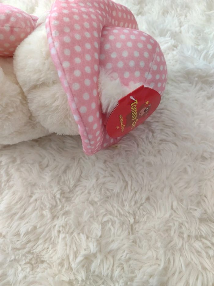 Ours en peluche blanc " I love You " - photo numéro 4