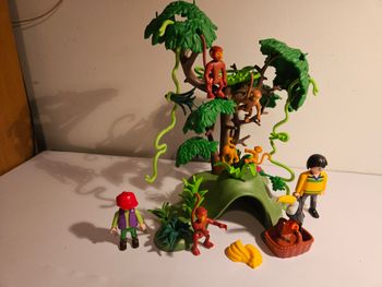 Visiteurs et famille de singes Playmobil 3238