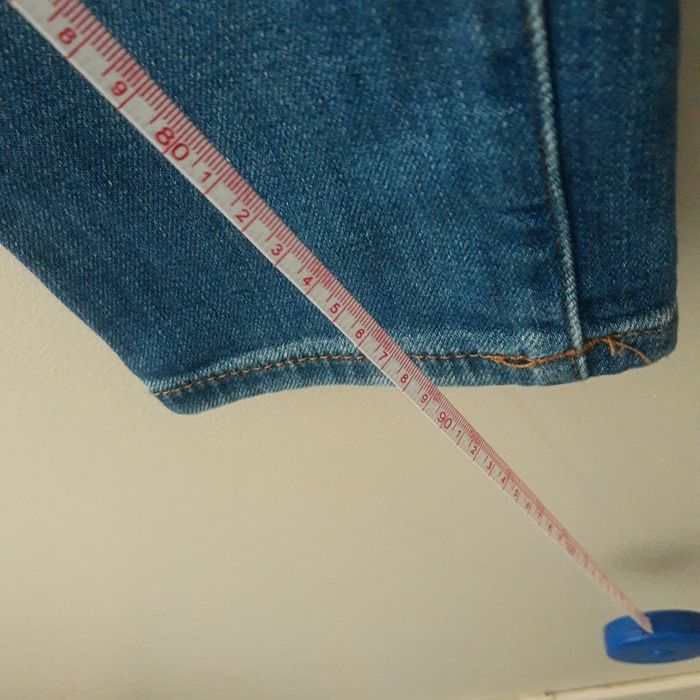 Jean bleu slim fit Zara woman premium denim troué taille 40 - photo numéro 5
