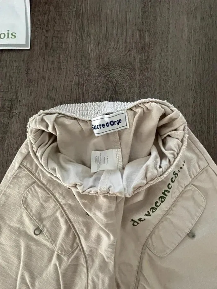 Bermuda pantalon short toile été 6 mois - photo numéro 2
