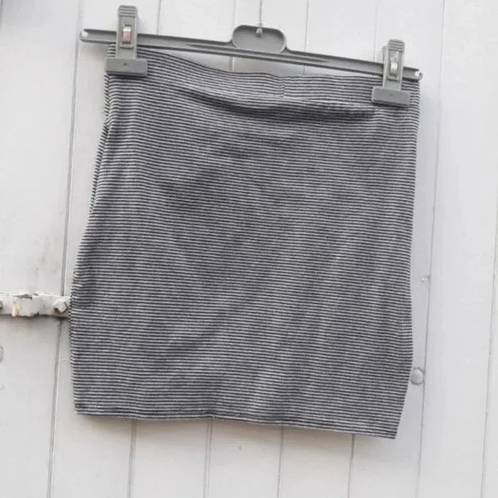 Mini jupe à rayure Grise - Taille 36 -Kiabi - photo numéro 5