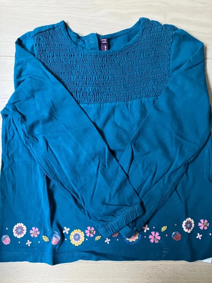 Ensemble  1 tee-shirt + une blouse + un jeans 5 ans fille Sergent major - photo numéro 13
