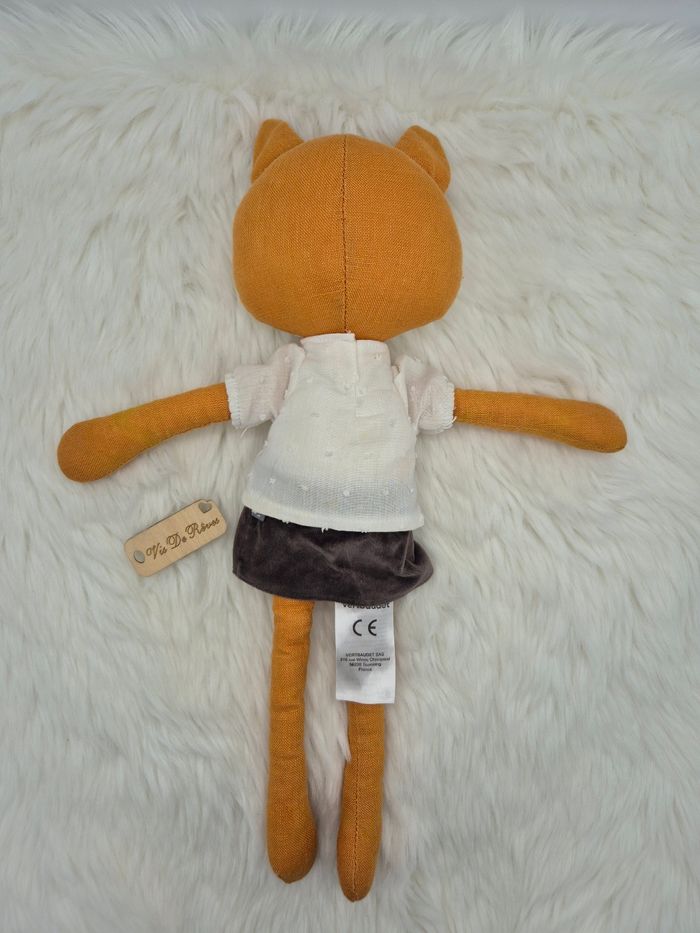 Doudou peluche pantin Dame Renarde Vertbaudet - photo numéro 6