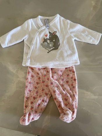 Pyjama 2 pièces chocolatine 50 cm