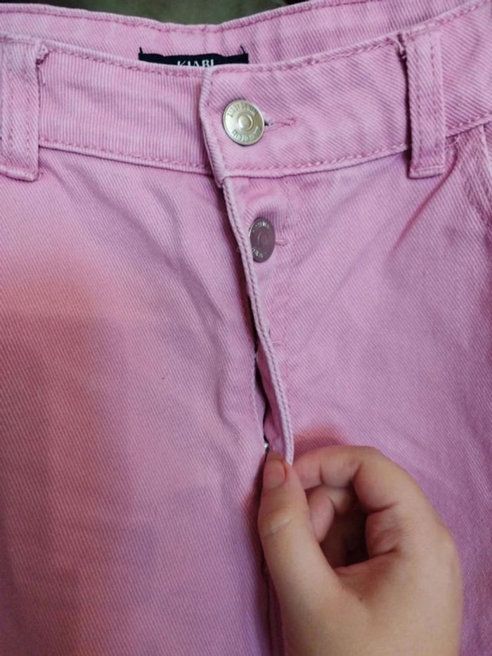 Jeans mom rose Kiabi déchiré taille M/38 y2k - photo numéro 7